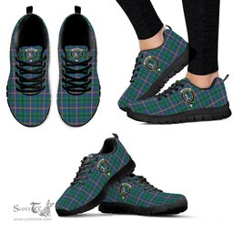 ScotsTee Shop Scottish Carmichael Ancient Clan Crest Tartan Sneakers Tartan Casual Shoes