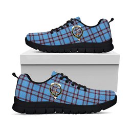 ScotsTee Shop Scottish Elliot Ancient Clan Crest Tartan Sneakers Tartan Casual Shoes