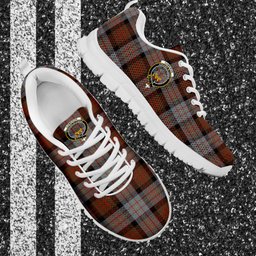 ScotsTee Shop Scottish Cameron of Erracht Weathered Clan Crest Tartan Sneakers Tartan Casual Shoes
