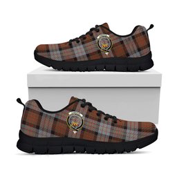 ScotsTee Shop Scottish Cameron of Erracht Weathered Clan Crest Tartan Sneakers Tartan Casual Shoes