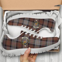 ScotsTee Shop Scottish Cameron of Erracht Weathered Clan Crest Tartan Sneakers Tartan Casual Shoes