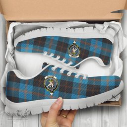 ScotsTee Shop Scottish Garden Clan Crest Tartan Sneakers Tartan Casual Shoes