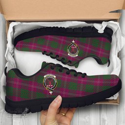 ScotsTee Shop Scottish Crawford Clan Crest Tartan Sneakers Tartan Casual Shoes