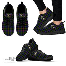 ScotsTee Shop Scottish Fleming Clan Crest Tartan Sneakers Tartan Casual Shoes