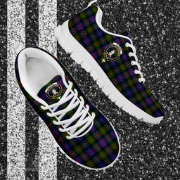 ScotsTee Shop Scottish Fleming Clan Crest Tartan Sneakers Tartan Casual Shoes