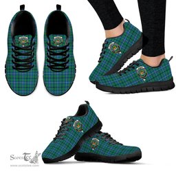 ScotsTee Shop Scottish Douglas Ancient Clan Crest Tartan Sneakers Tartan Casual Shoes