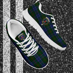 ScotsTee Shop Scottish Colquhoun Clan Crest Tartan Sneakers Tartan Casual Shoes