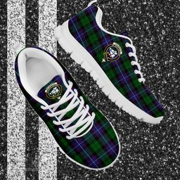 ScotsTee Shop Scottish Galbraith Clan Crest Tartan Sneakers Tartan Casual Shoes