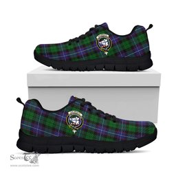 ScotsTee Shop Scottish Galbraith Clan Crest Tartan Sneakers Tartan Casual Shoes