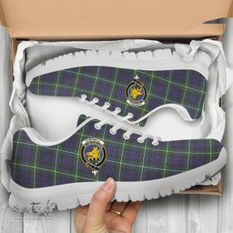 ScotsTee Shop Scottish Campbell Argyll Modern Clan Crest Tartan Sneakers Tartan Casual Shoes