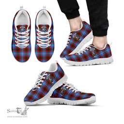 ScotsTee Shop Scottish Dalmahoy Clan Crest Tartan Sneakers Tartan Casual Shoes
