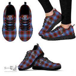 ScotsTee Shop Scottish Dalmahoy Clan Crest Tartan Sneakers Tartan Casual Shoes