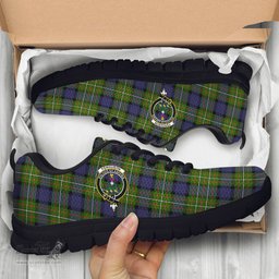 ScotsTee Shop Scottish Ferguson Modern Clan Crest Tartan Sneakers Tartan Casual Shoes