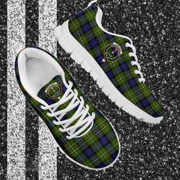 ScotsTee Shop Scottish Ferguson Modern Clan Crest Tartan Sneakers Tartan Casual Shoes