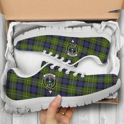 ScotsTee Shop Scottish Ferguson Modern Clan Crest Tartan Sneakers Tartan Casual Shoes