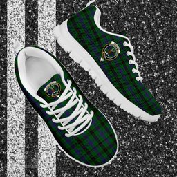 ScotsTee Shop Scottish Davidson Clan Crest Tartan Sneakers Tartan Casual Shoes