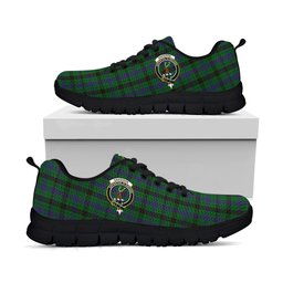 ScotsTee Shop Scottish Davidson Clan Crest Tartan Sneakers Tartan Casual Shoes