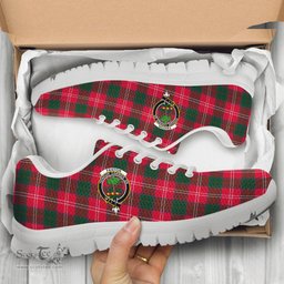 ScotsTee Shop Scottish Fenton Clan Crest Tartan Sneakers Tartan Casual Shoes