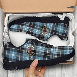 ScotsTee Shop Scottish Clark Ancient Clan Crest Tartan Sneakers Tartan Casual Shoes