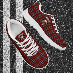 ScotsTee Shop Scottish MacFarlane Red Clan Crest Tartan Sneakers Tartan Casual Shoes