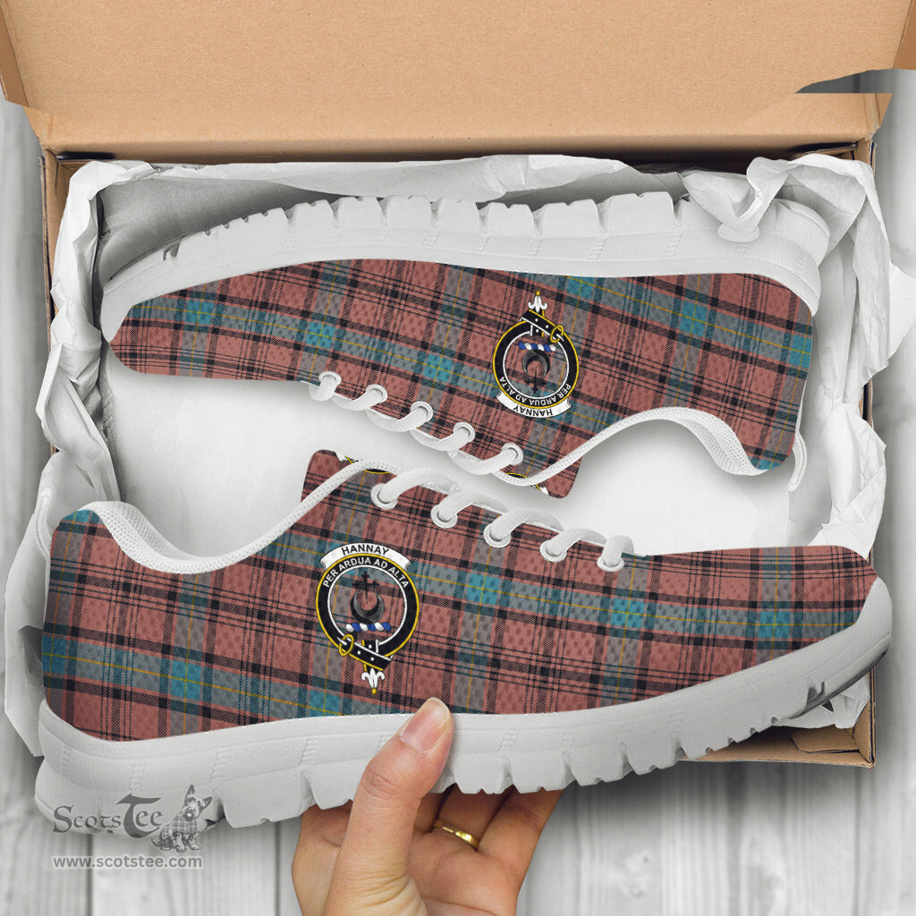 ScotsTee Shop Scottish Hannay Dress Clan Crest Tartan Sneakers Tartan Casual Shoes