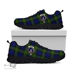 ScotsTee Shop Scottish Jamieson Clan Crest Tartan Sneakers Tartan Casual Shoes