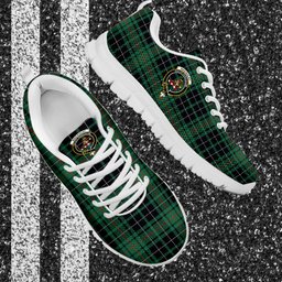 ScotsTee Shop Scottish MacAulay Hunting Ancient Clan Crest Tartan Sneakers Tartan Casual Shoes