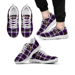 ScotsTee Shop Scottish MacDonald Dress Modern Clan Crest Tartan Sneakers Tartan Casual Shoes