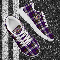 ScotsTee Shop Scottish MacDonald Dress Modern Clan Crest Tartan Sneakers Tartan Casual Shoes
