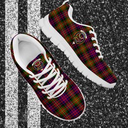 ScotsTee Shop Scottish Carnegie Modern Clan Crest Tartan Sneakers Tartan Casual Shoes