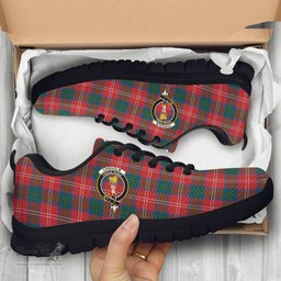 ScotsTee Shop Scottish Chisholm Ancient Clan Crest Tartan Sneakers Tartan Casual Shoes