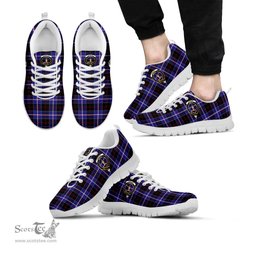 ScotsTee Shop Scottish Dunlop Modern Clan Crest Tartan Sneakers Tartan Casual Shoes