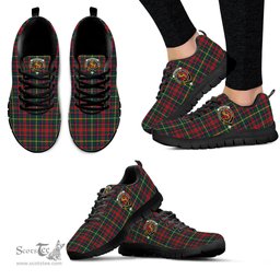 ScotsTee Shop Scottish MacIntosh Hunting Modern Clan Crest Tartan Sneakers Tartan Casual Shoes