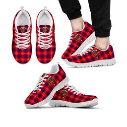 ScotsTee Shop Scottish Hamilton Modern Clan Crest Tartan Sneakers Tartan Casual Shoes