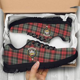 ScotsTee Shop Scottish MacLachlan Weathered Clan Crest Tartan Sneakers Tartan Casual Shoes
