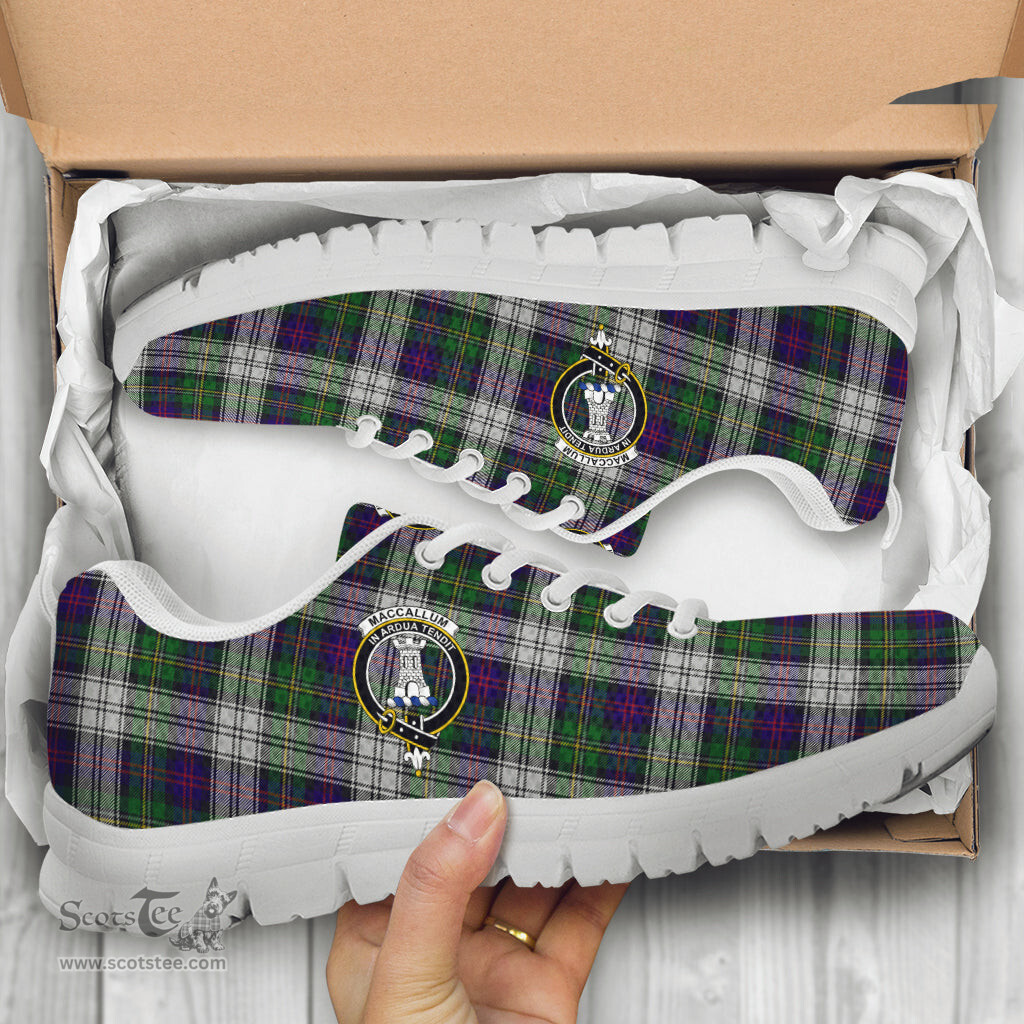 ScotsTee Shop Scottish MacCallum Dress Clan Crest Tartan Sneakers Tartan Casual Shoes