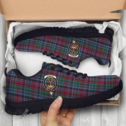 ScotsTee Shop Scottish Gordon Red Clan Crest Tartan Sneakers Tartan Casual Shoes