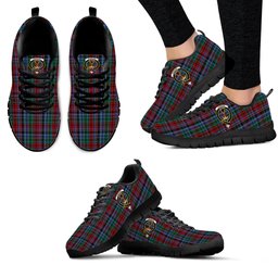ScotsTee Shop Scottish Gordon Red Clan Crest Tartan Sneakers Tartan Casual Shoes