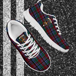 ScotsTee Shop Scottish Gordon Red Clan Crest Tartan Sneakers Tartan Casual Shoes