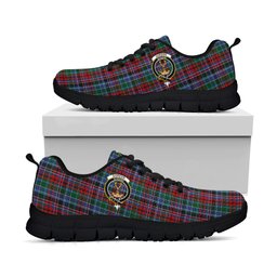 ScotsTee Shop Scottish Gordon Red Clan Crest Tartan Sneakers Tartan Casual Shoes
