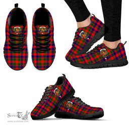 ScotsTee Shop Scottish Gow Modern Clan Crest Tartan Sneakers Tartan Casual Shoes