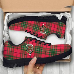 ScotsTee Shop Scottish MacAulay Modern Clan Crest Tartan Sneakers Tartan Casual Shoes