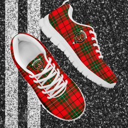 ScotsTee Shop Scottish MacAulay Modern Clan Crest Tartan Sneakers Tartan Casual Shoes