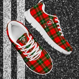 ScotsTee Shop Scottish Lennox Modern Clan Crest Tartan Sneakers Tartan Casual Shoes