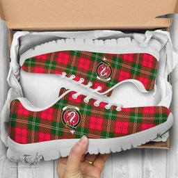 ScotsTee Shop Scottish Lennox Modern Clan Crest Tartan Sneakers Tartan Casual Shoes