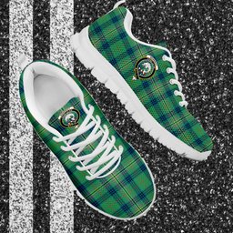 ScotsTee Shop Scottish Kennedy Ancient Clan Crest Tartan Sneakers Tartan Casual Shoes