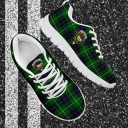 ScotsTee Shop Scottish MacDonald of The Isles Clan Crest Tartan Sneakers Tartan Casual Shoes