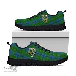 ScotsTee Shop Scottish Johnstone-Johnston Clan Crest Tartan Sneakers Tartan Casual Shoes