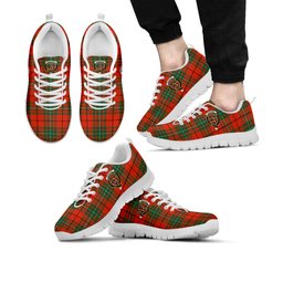 ScotsTee Shop Scottish MacAulay Ancient Clan Crest Tartan Sneakers Tartan Casual Shoes