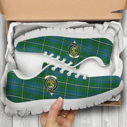 ScotsTee Shop Scottish Hay Hunting Clan Crest Tartan Sneakers Tartan Casual Shoes